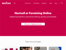 Tablet Screenshot of novicell.dk
